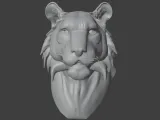 Bengal Tiger Bust 2 3D STL Printable 3D Model STL 3D print m-1