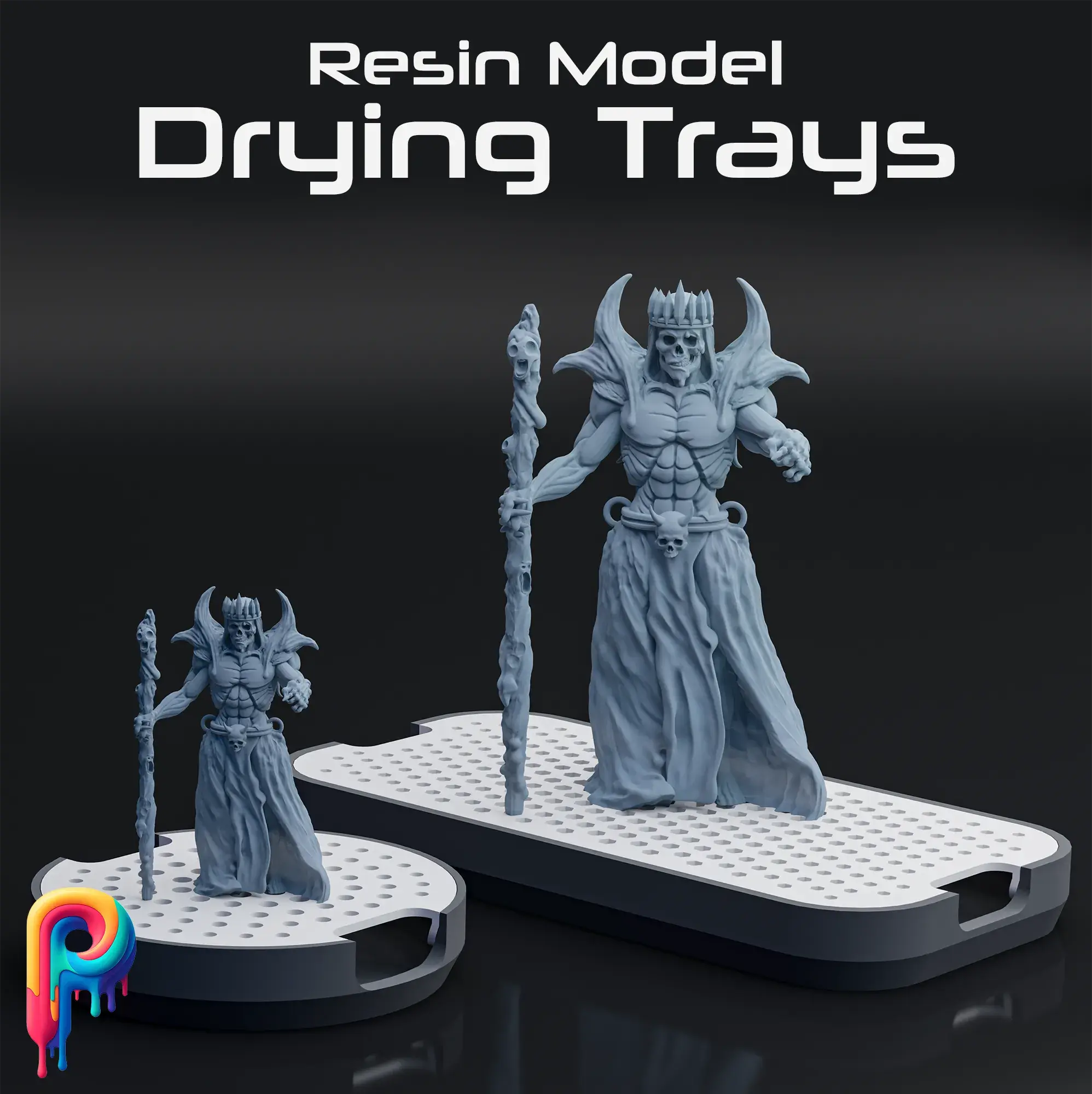 Resin Models Files Free Other STL Download - Drying Trays for Resin Models by Polymeriaby ...