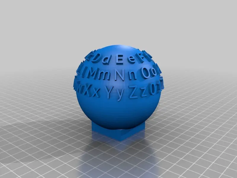 Spherical Font Samplers