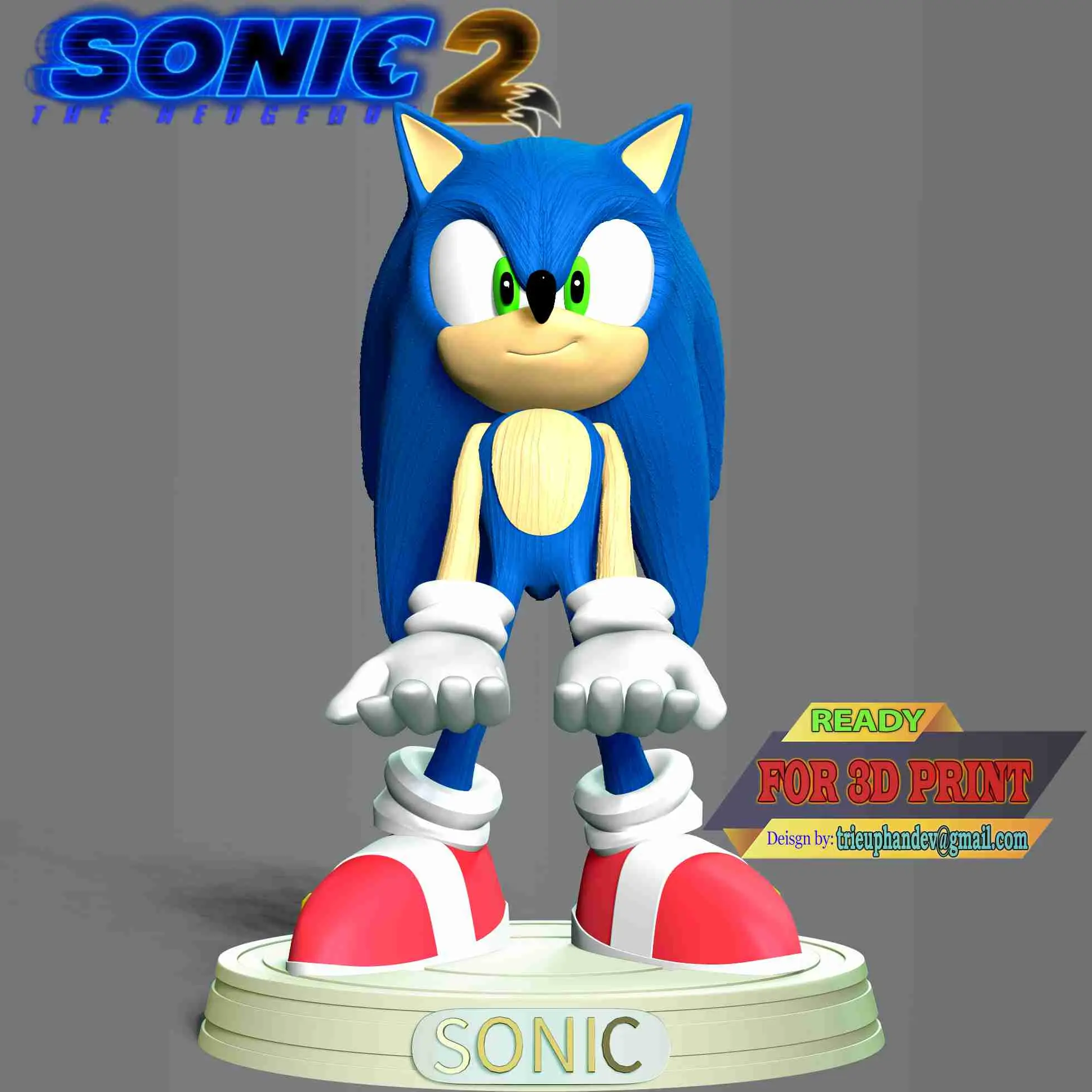 Sonic The Hedgehog 3d Models Download Creality Cloud