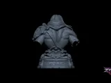 Death Darksiders Bust STL  Sculpture 3D Print Model-3