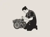 Mechanic's Triumph: 3D Printable Wall Art-1