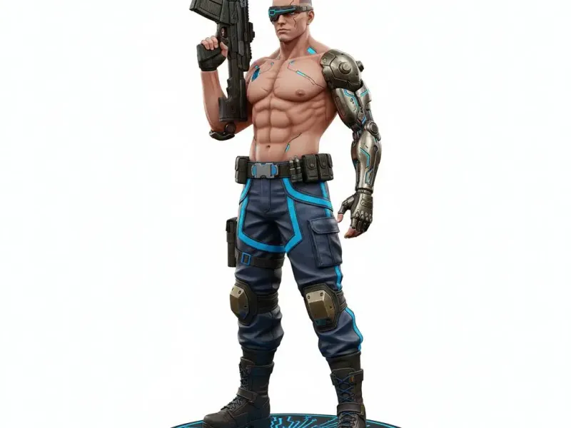 Cyberpunk Mercenary – 3D Figurine