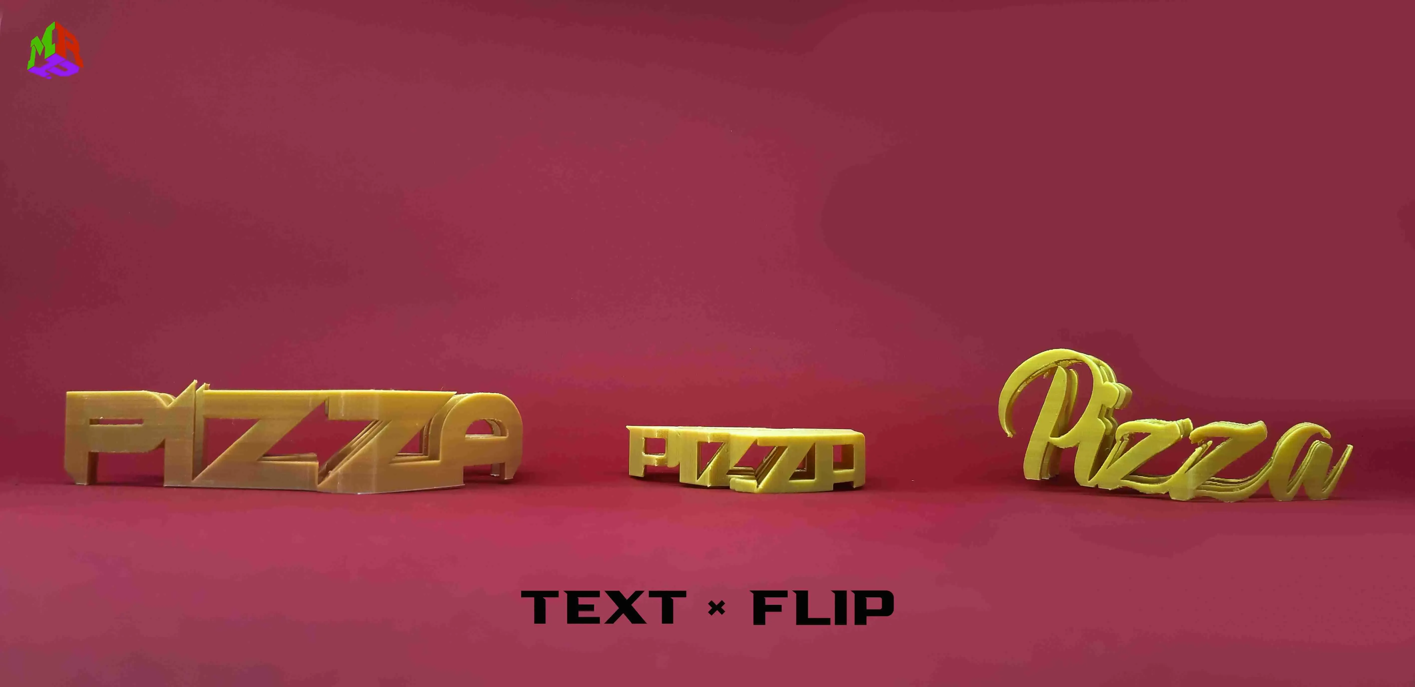 Text Flip - Pizza