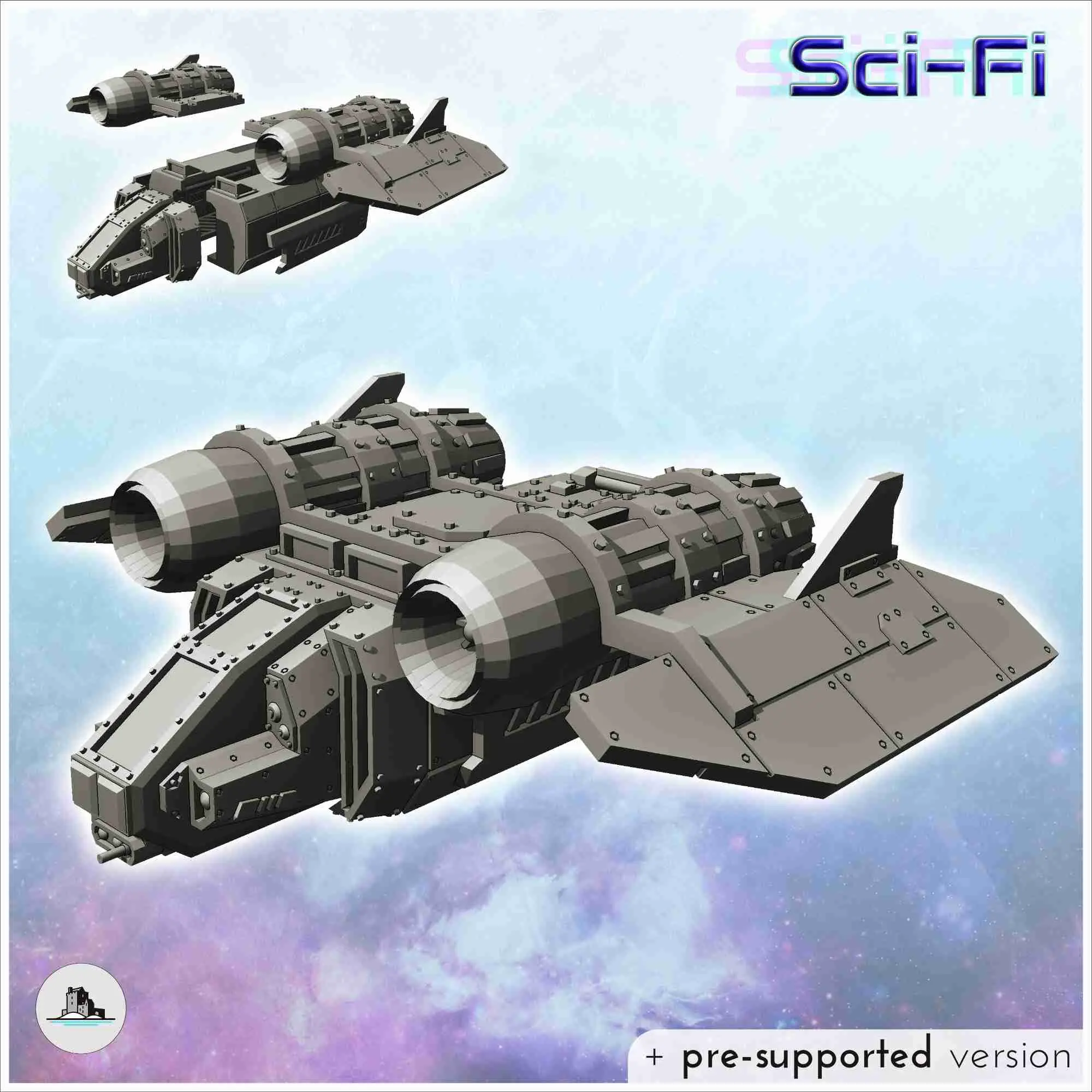 Sci-Fi air vehicles pack No. 1 - miniatures warhammer 40k 40