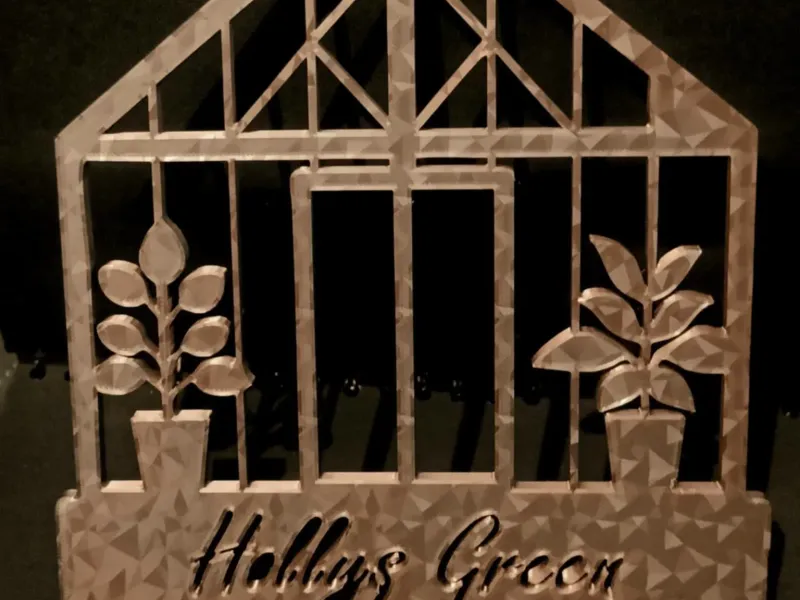 Custom Greenhouse Sign - Holly
