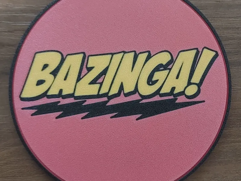 Bazinga coaster