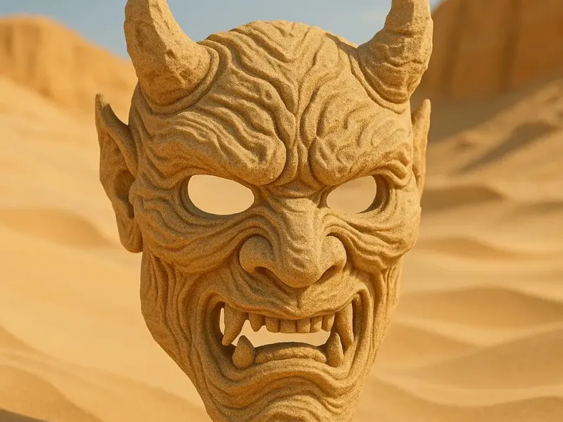 Dunebane Oni of the Scorched Sands Mask