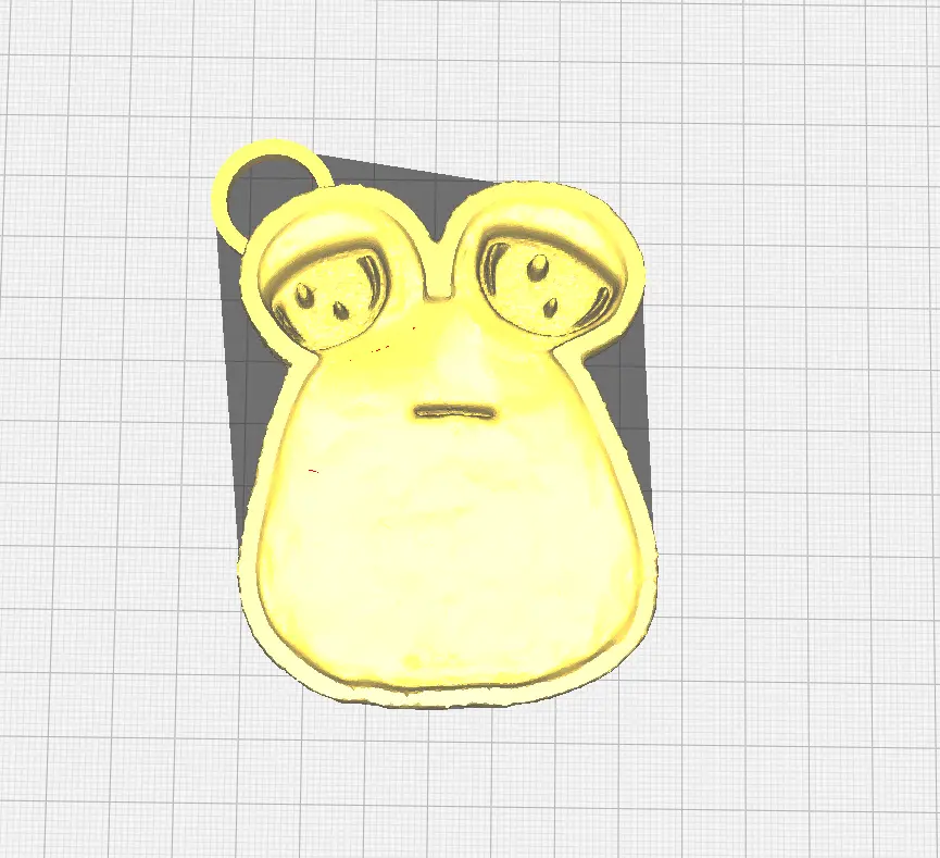 Depressive Pou STL Keychain- Pou the Game