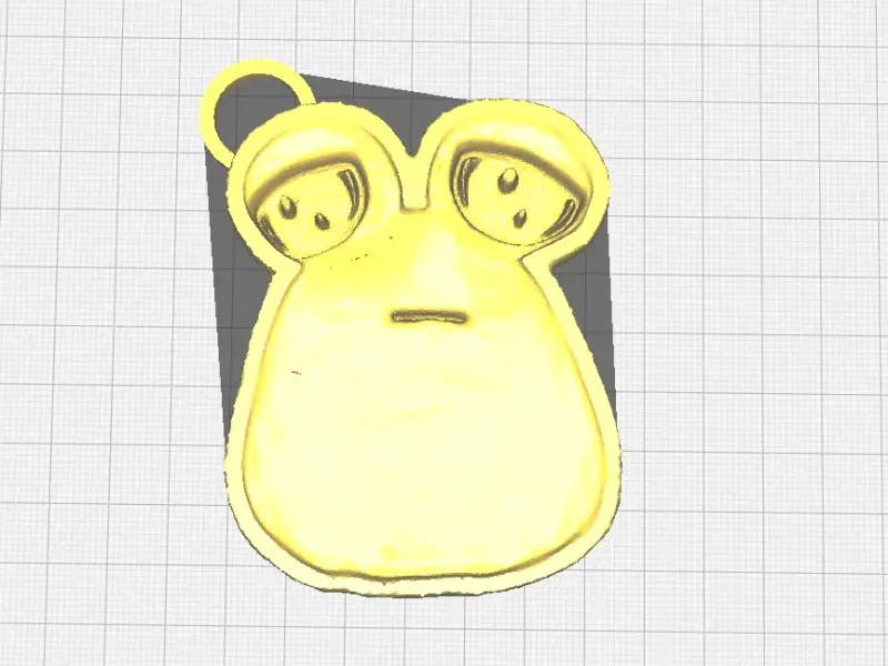 憂鬱なポウ STL キーホルダー - Pou the Game