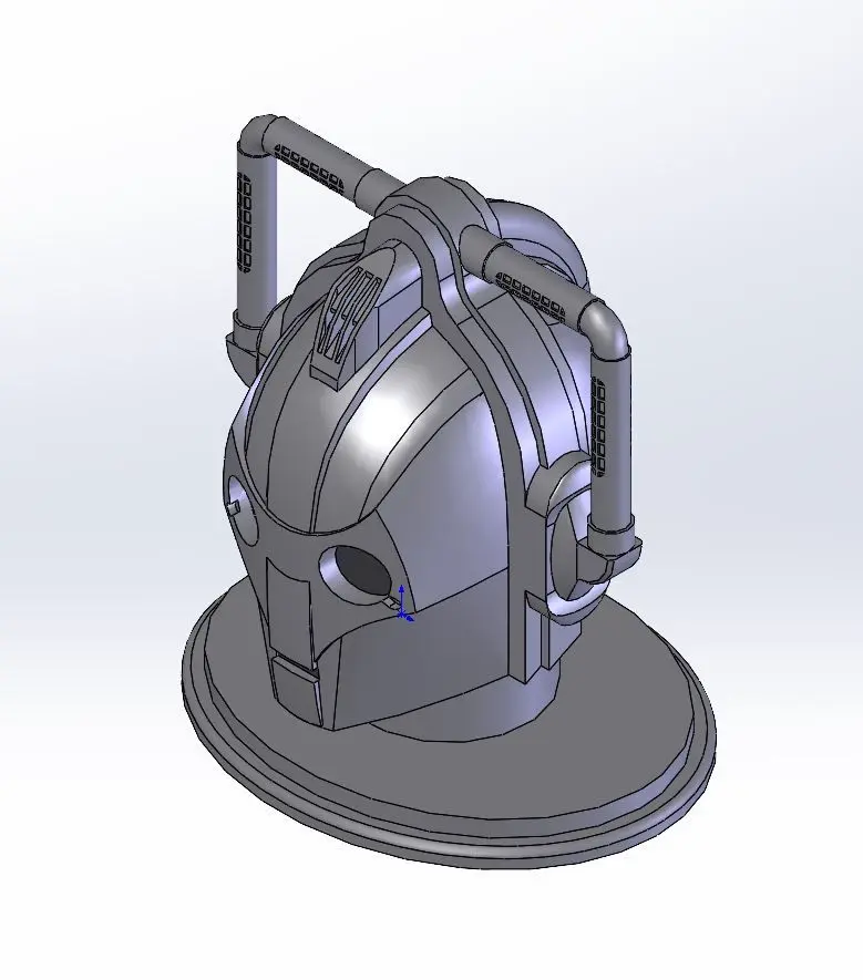 CYBERMAN HEAD WITH STANDING