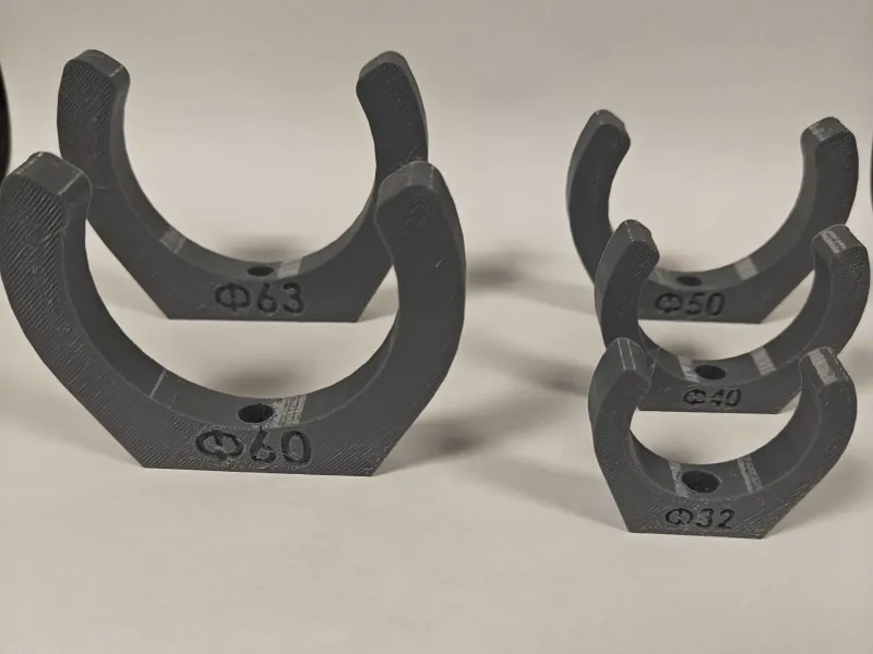 Pipe & Tube Mounting Clips | 32-63mm (M3)