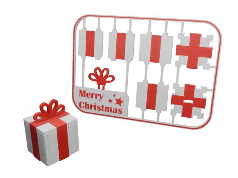 Tarjeta para armar regalo navideño | Gift card for Christmas