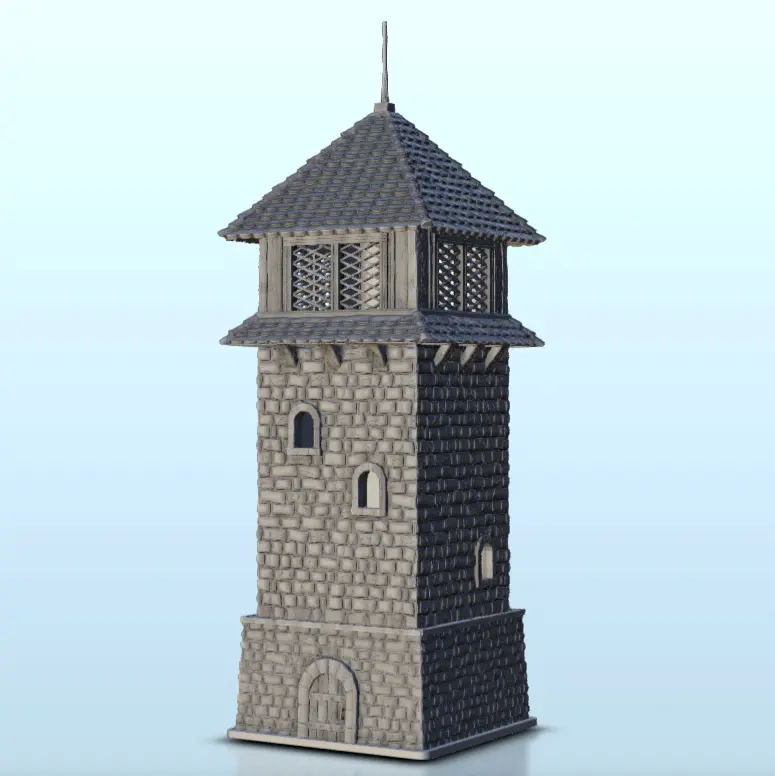 Tower 30 - terrain scenery miniatures diaroma Medieval