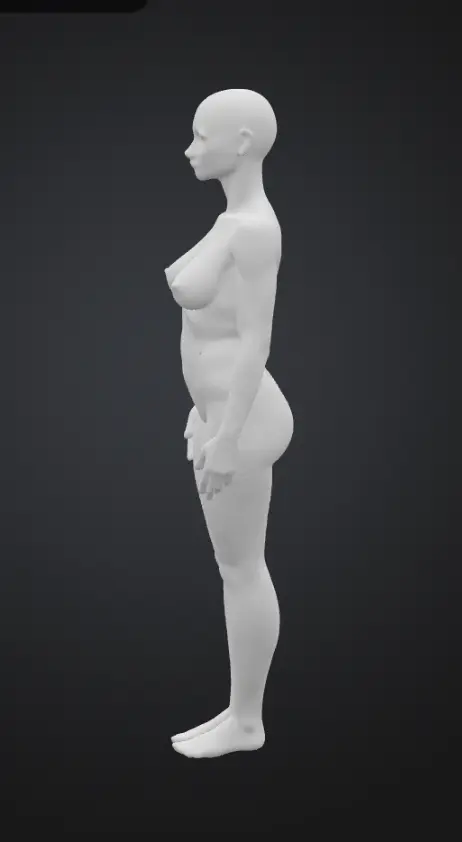 Nude Woman Bald