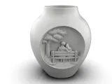 A vase carved with a romantic scene-5