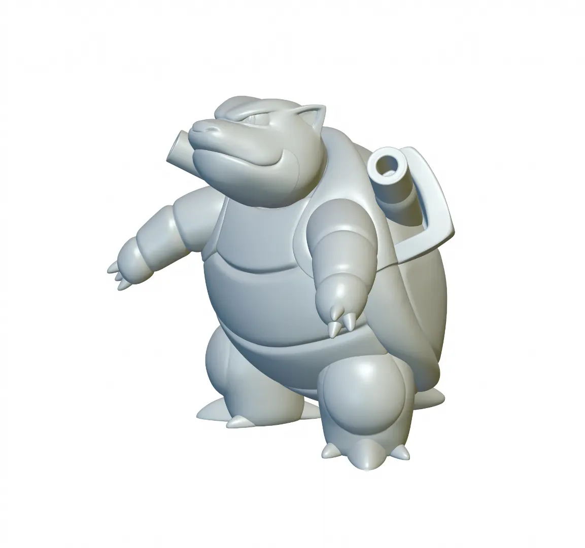 Characters STL Download - Pokemon Blastoise #9 - Ready for 3D Printing ...