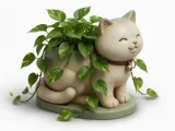 Cute Cat Planter-3