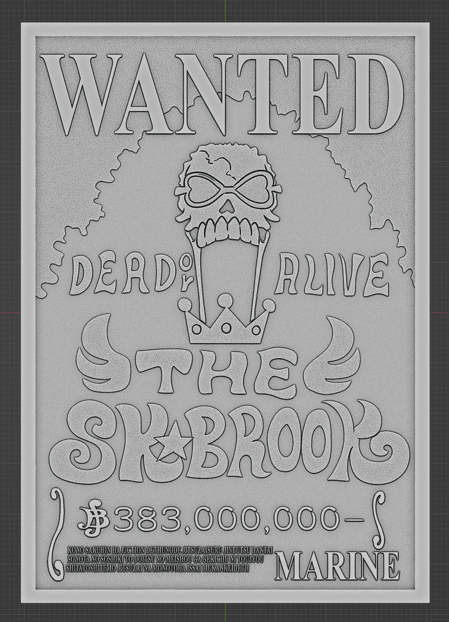 BROOK WANTED POSTER - ONE PIECE