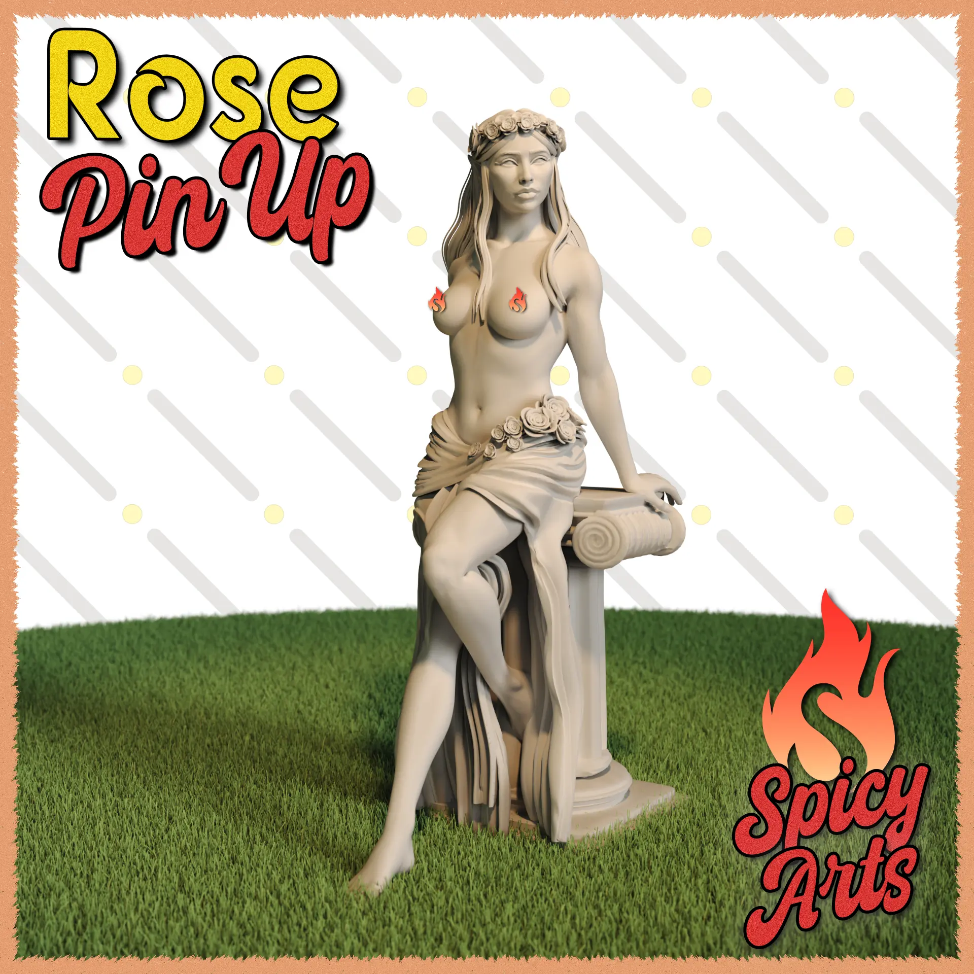 Rose - (NSFW) Pin-Up sentada alternativa