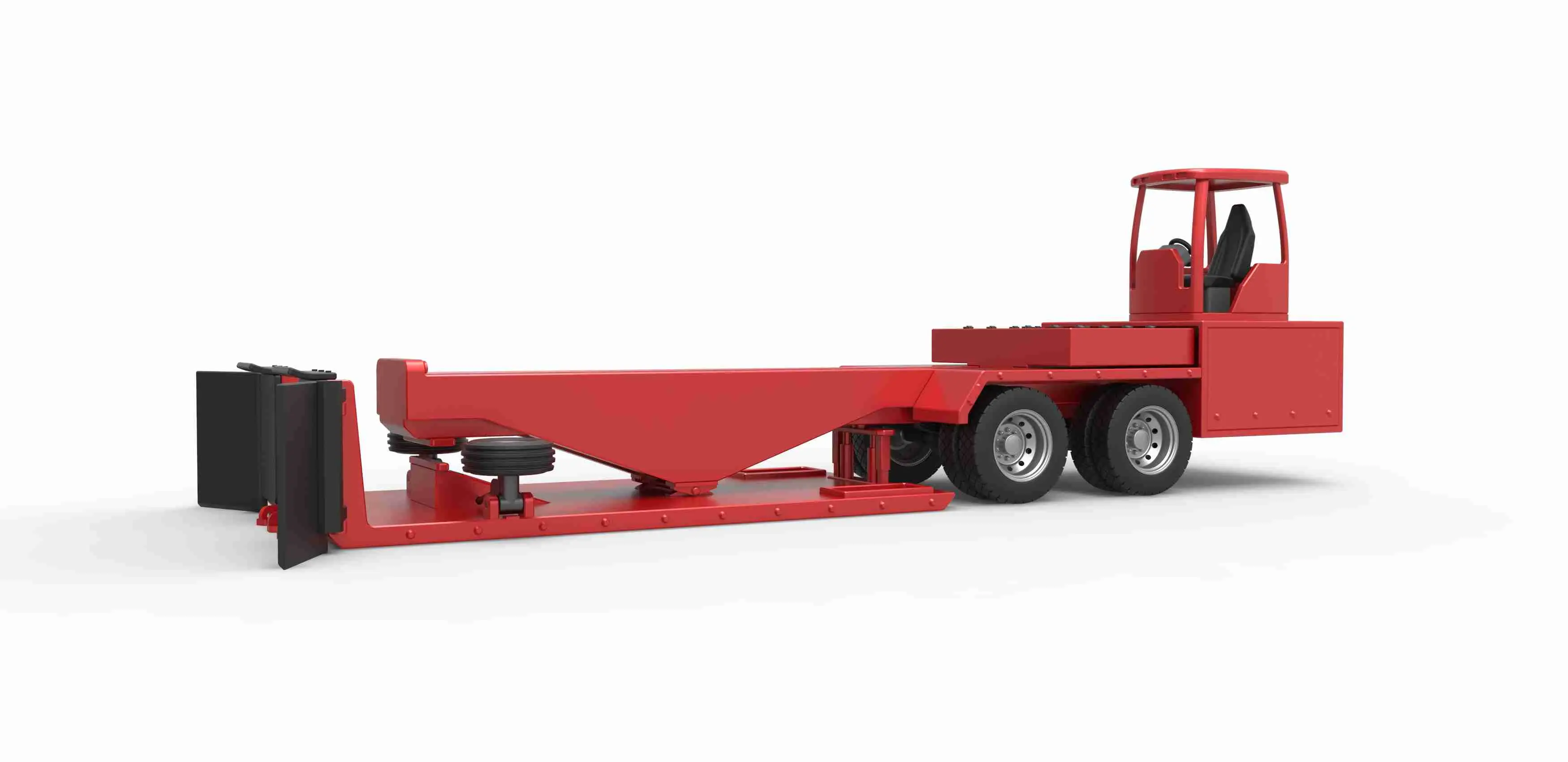 Tractor pulling sled Scale 1:25