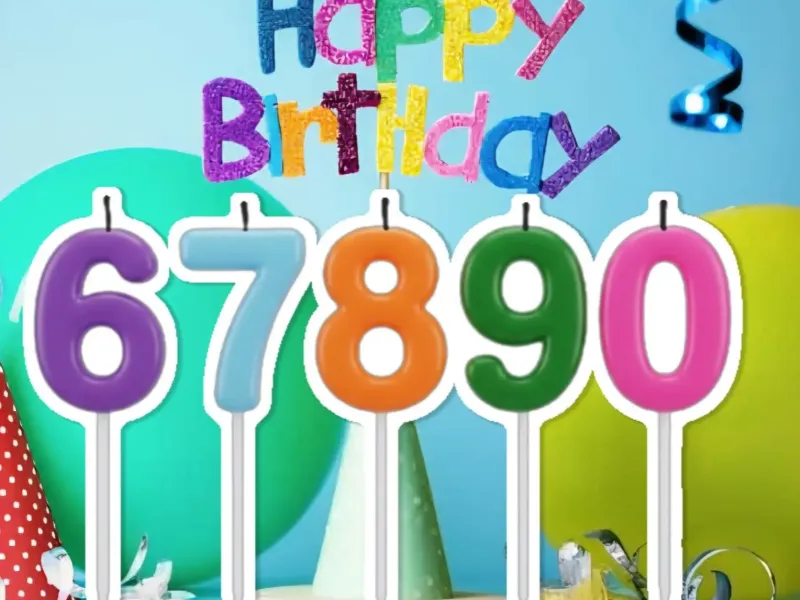 velas de cumpleaños del 6 al 0