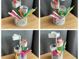 Office organizer with additional sectors on thread-1