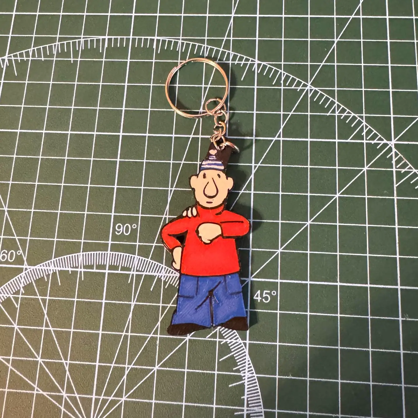 Pat & Mat keychain from the cartoon Neighbors nr.1