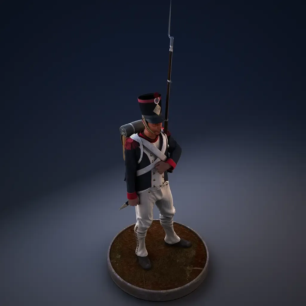 Pack of 5 Napoleonic soldiers.
