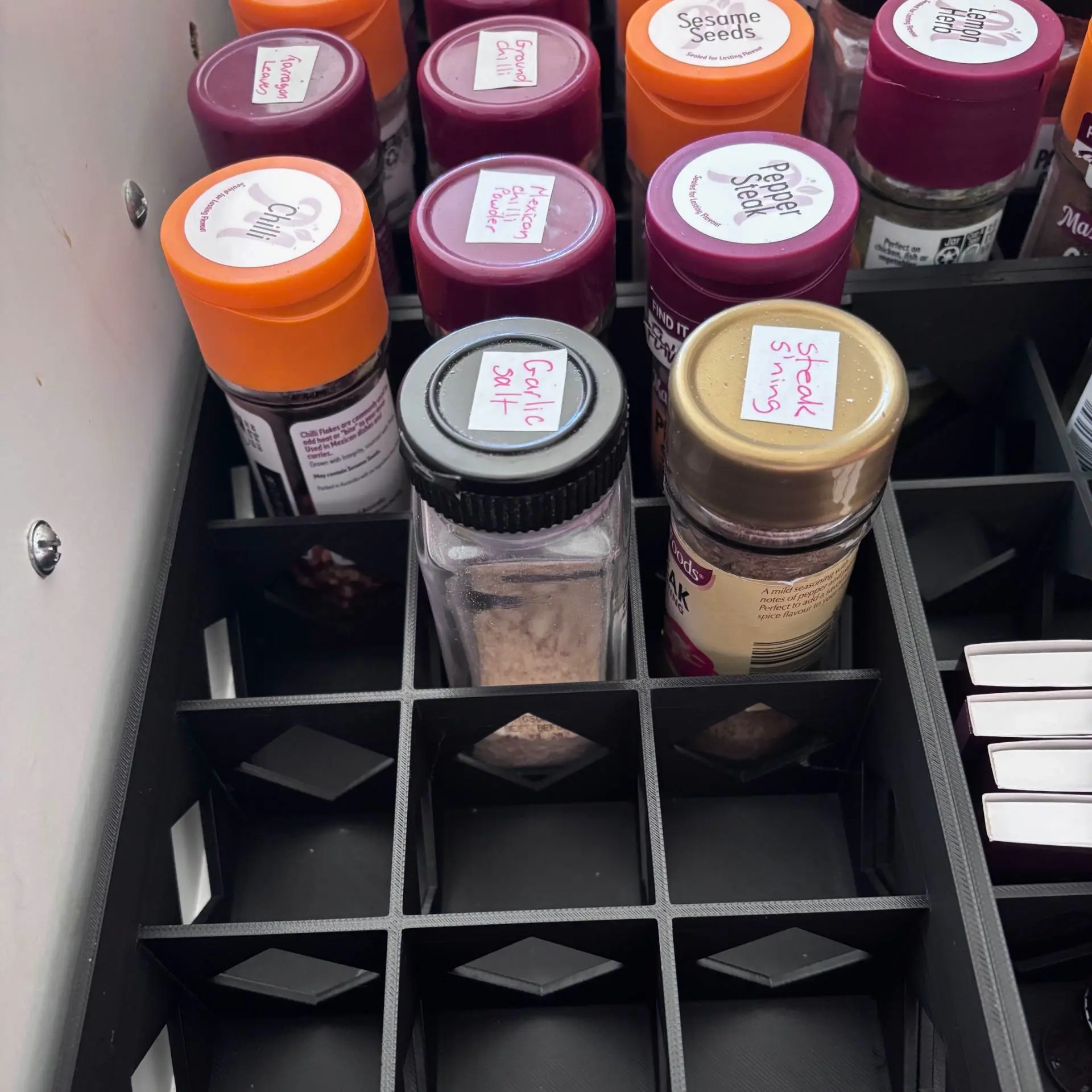 Kitchen Spice Jar Organizer