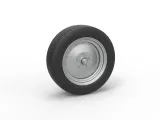 Front wheel of Vintage Funny Car Scale 1:25-1
