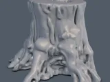 Tree Trunk Stump STL – Realistic Tree Base for Diorama & Ter-1