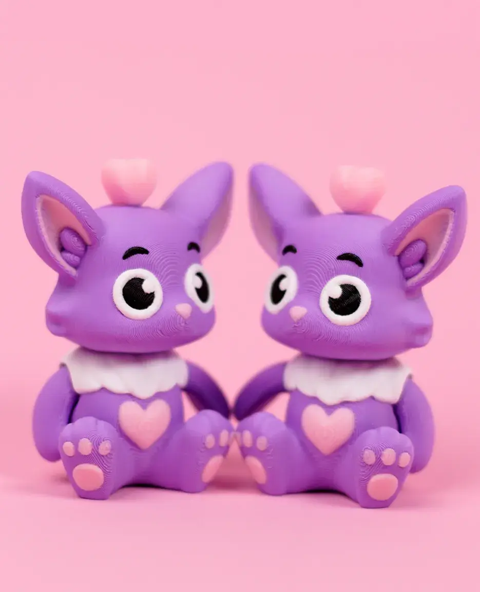 Flexi Love Cat | Print-in-place | No Support