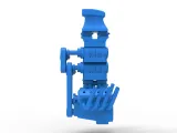Engine V8 with double supercharger Version 8 Scale 1:25-6