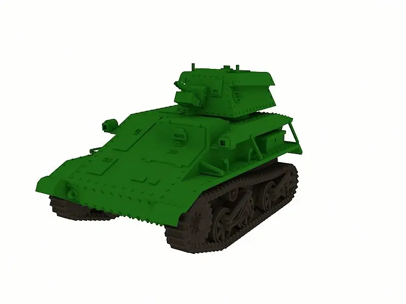 Miniatures STL Download - Vickers Light Tank Mark IV (UK, WW2)by Wargame3D