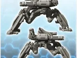 Cistia combat robot (7) - miniatures warhammer mini RPG scen-2
