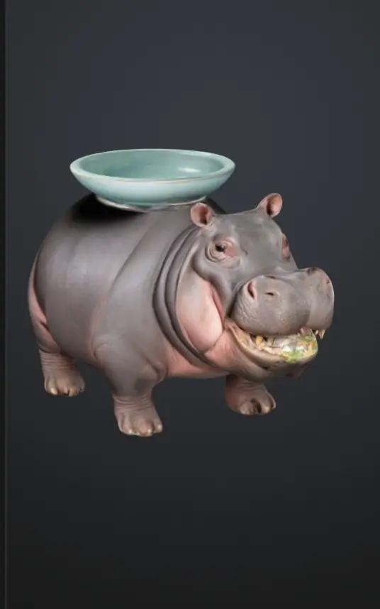 3D Printer Files | 3MF File | hippo bowl!!! | Creality Cloud