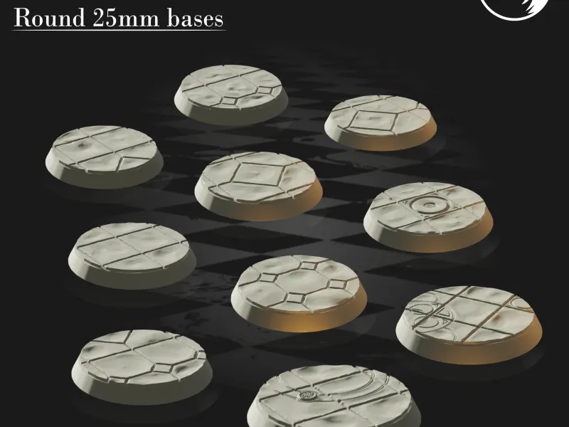 Marmeren 25mm Bases