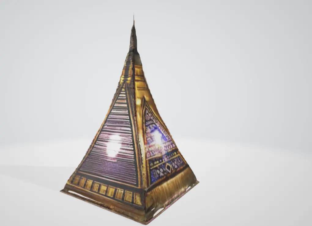 Lampada a forma di Egitto