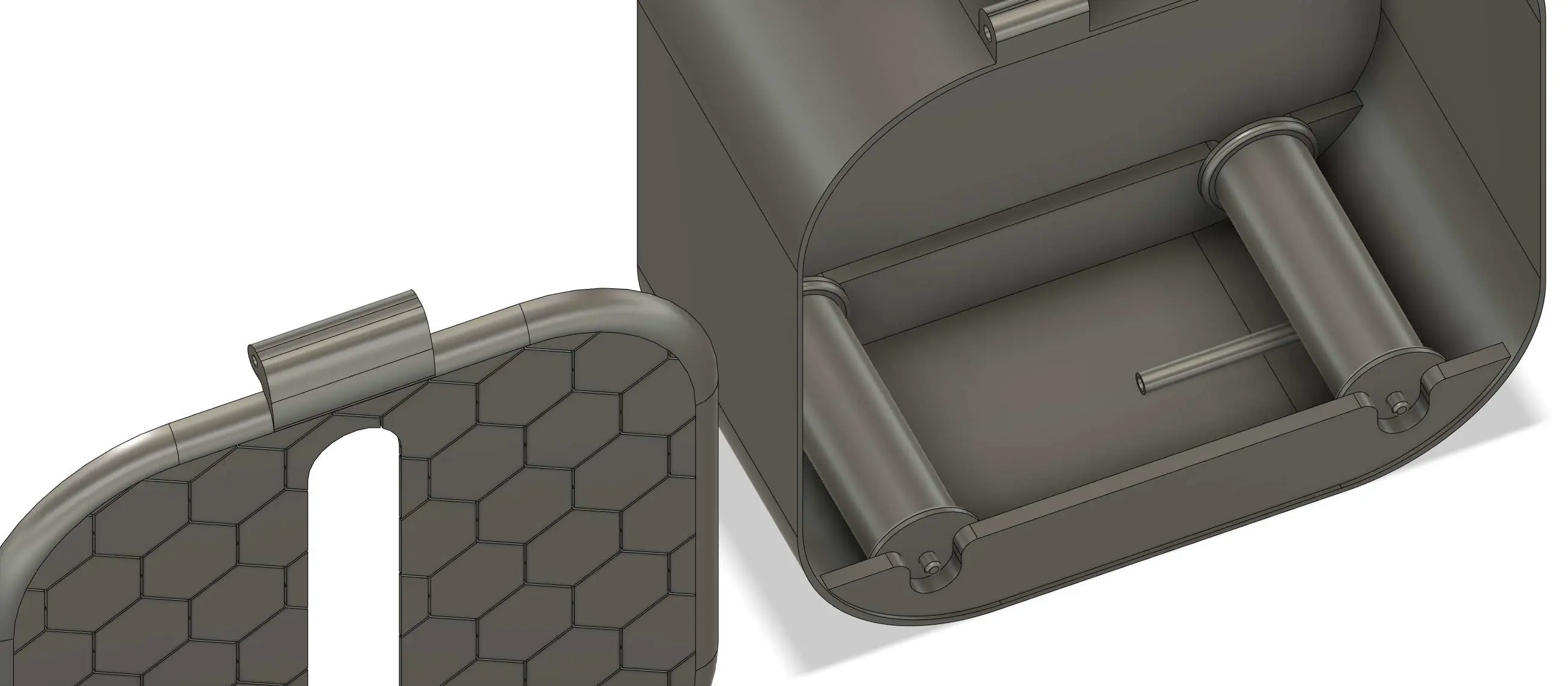 fyllament box with rollers