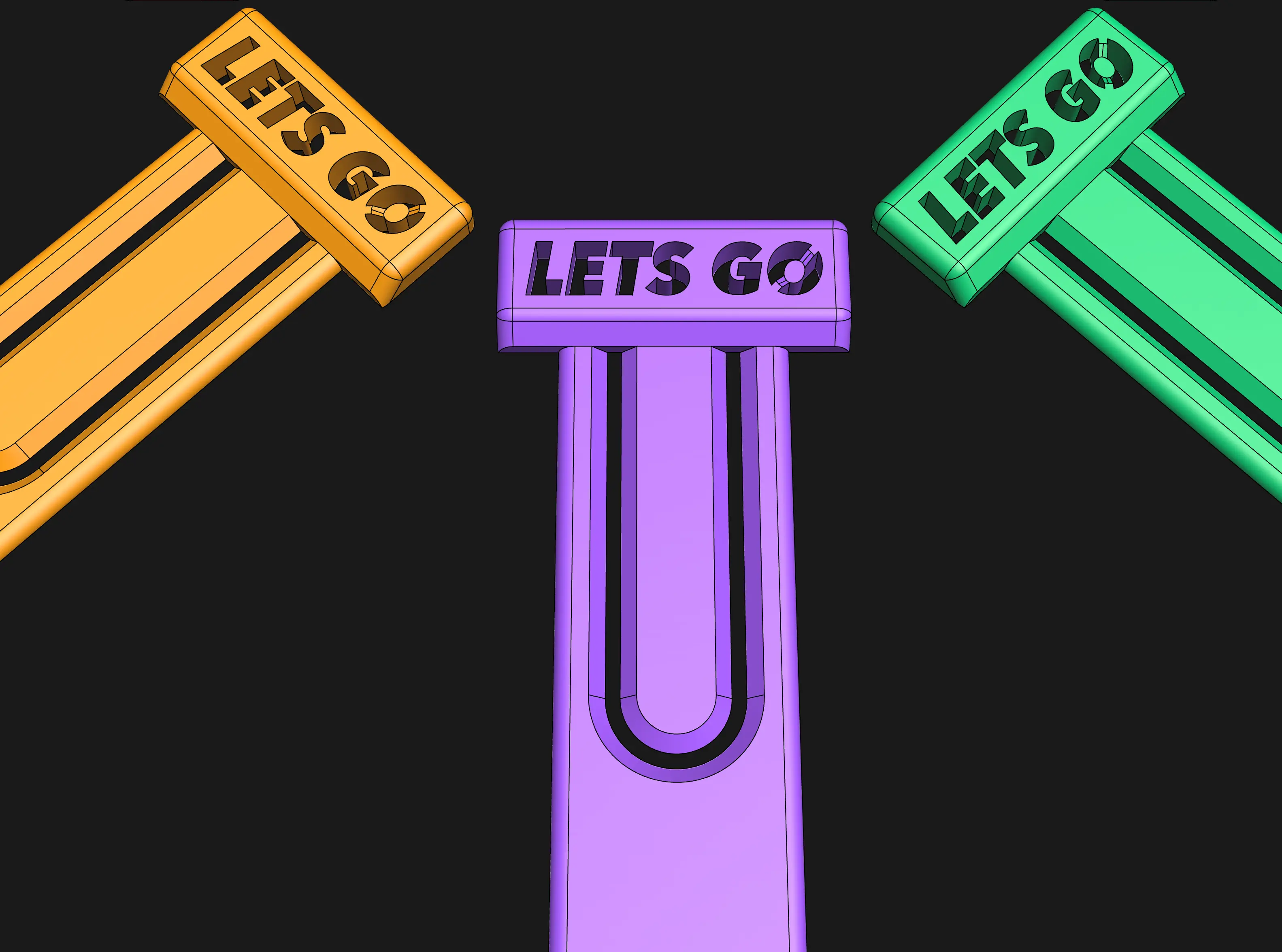 LETS GO! Bookmark