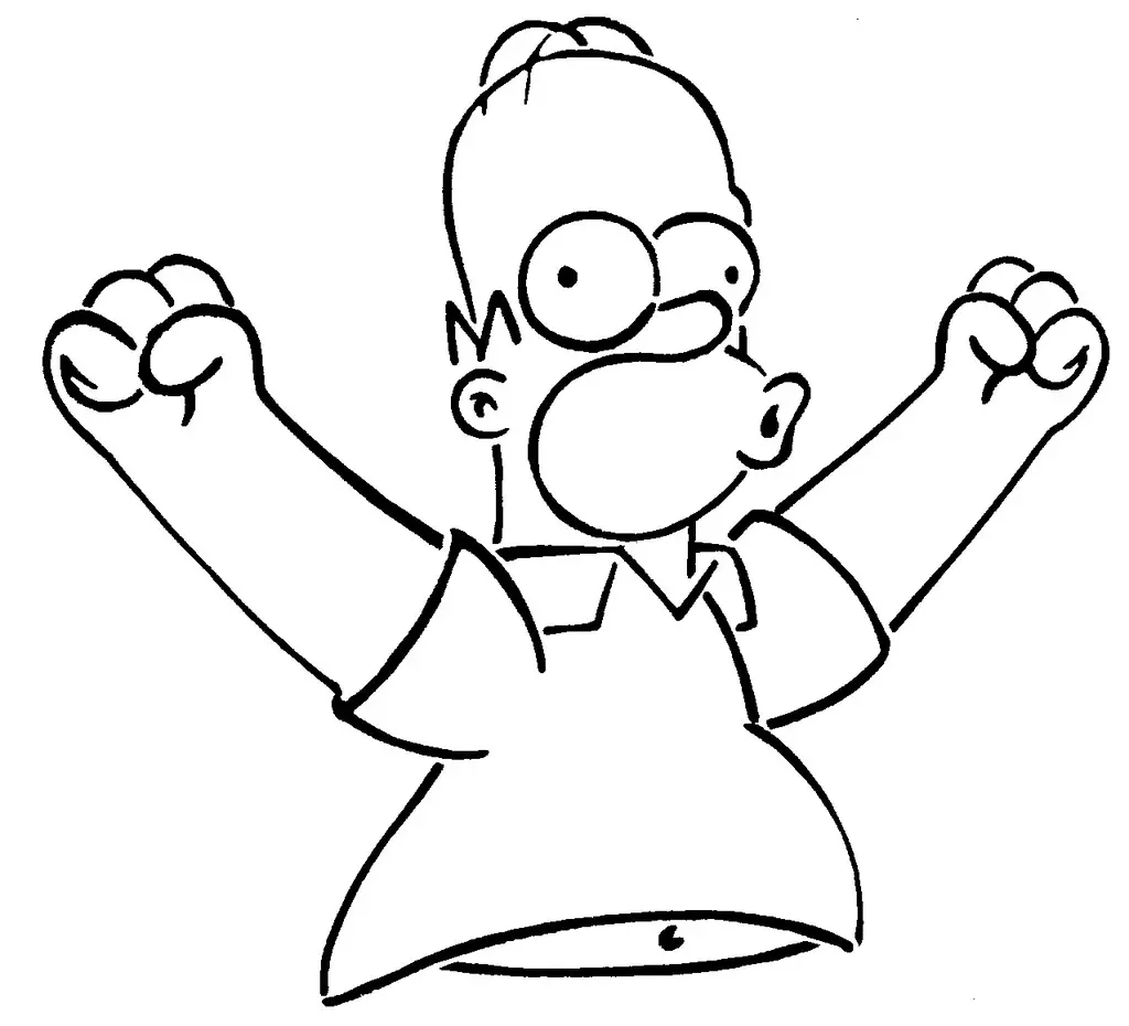 Pochoir Homer Simpson 7