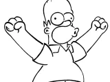 Homer Simpson stencil 7-0