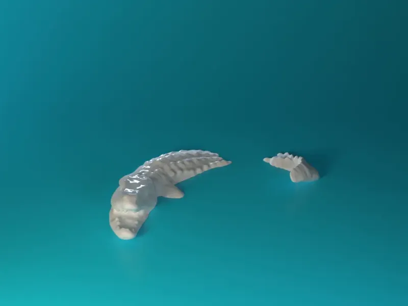 Swimming Crocodile