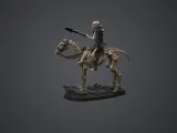 Mounted Skeleton Spearman - Tabletop Miniature-3