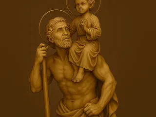 São Cristóvão e o menino jesus