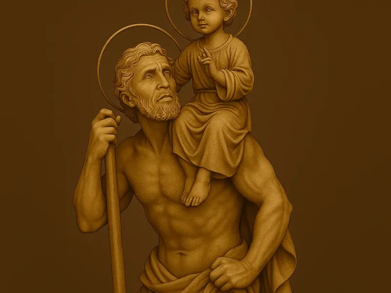 São Cristóvão e o menino jesus