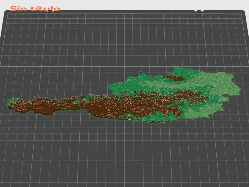 Districts of Austria. 3D Map puzzle (94 pieces)