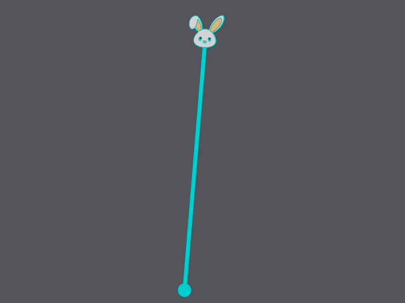 Farm Animals - Bunny Head - Cocktailsticks v2