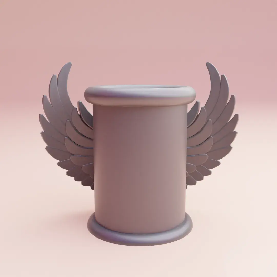 cool pencil holder desk organizer with angel wings